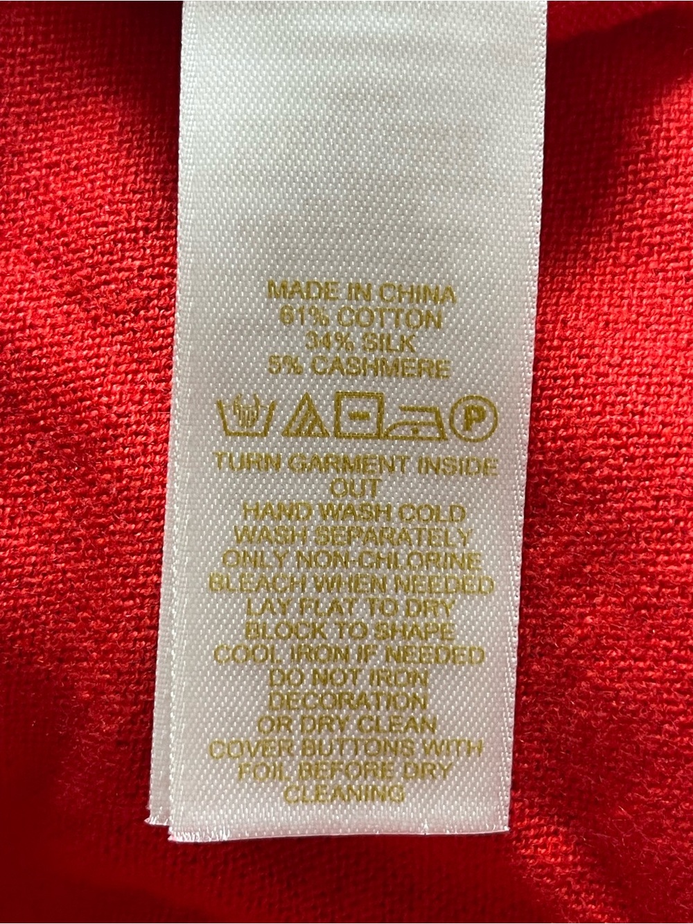 kate spade Red Pearl-Embellished Crewneck Cardigan - Picture 9 of 9